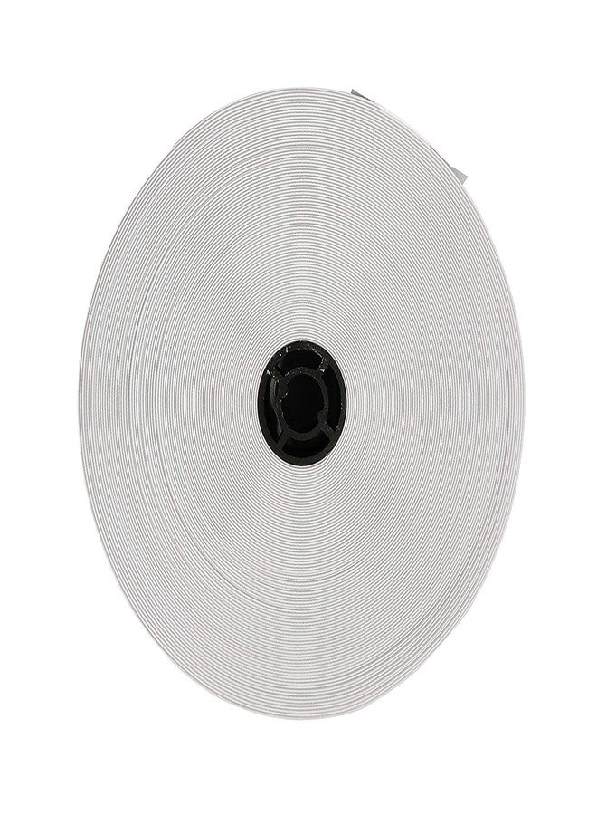 Bobbiny Braided Elastic Band White Elastic (1 inch 10Meters.White) Cord Heavy Stretch High Elasticity Knit Elastic Band, Ideal for Tailoring Sewing, Fashion Designing, Boutique, Stitching White. - Image 4